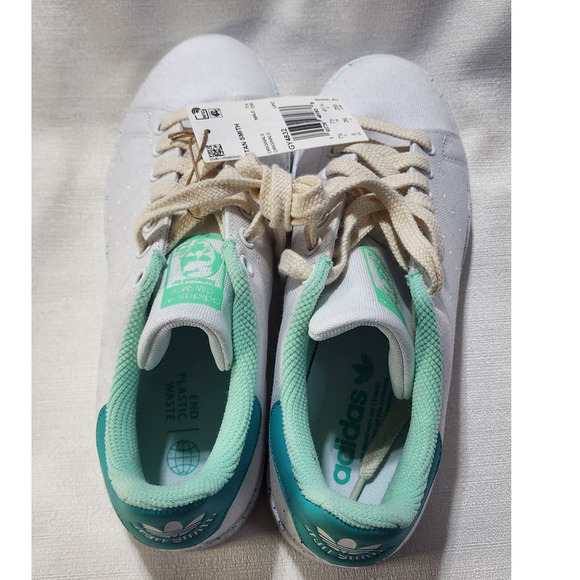 Adidas Stan Smith White Mint Rush Green Athletic Sneakers size 8 main image 8